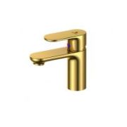 Смеситель Калори 2521-А45D (золото) с гайкой