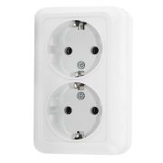 Розетка Универсал Олимп 2-я с/з о/у О0128