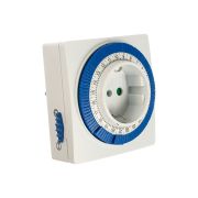 Розетка с таймером SMARTBUY механическим 3600Вт, 96 вкл./выкл. сутки, интервал 15 мин. stm1