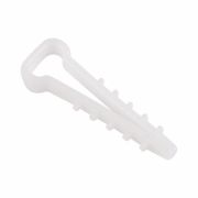 Дюбель-хомут REXANT нейлоновый прямоугольный 6-12 мм, белый (упак. 100 шт) 07-4612