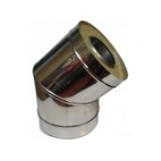 Сэндвич колено 45 нерж,ЦИНК d 150/230 0,5мм/0,5мм