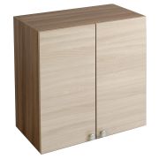 096 Шкаф навесной кухонный 500 (2 двери) ясень тем/ясень свет