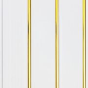 П 031 Панель ПВХ  (240*8*3000) Потолочная 3-х секц. Золото