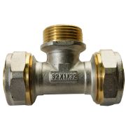 Тройник компр. 32*1Н.р.*32