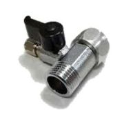 Тройник с краном 1/2-1/2-1/4