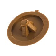 Заглушка декор под шуруп, цвет бук, шлиц №2, 40шт, ЗУБР 4-308156-2