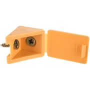 Уголок мебельный с шурупом, цвет сосна, 4,0x15мм, 4шт, ЗУБР 4-308256-4