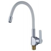 Смеситель Gota Rocio д/кухни шар. с силикон. изливом белый G302531 Santa-Barbara