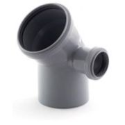 Колено 110х45 с отводом на 50 вправо