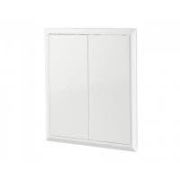 Дверца пластмас. Д-400*400 мм (2-х дверная)