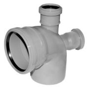 Колено 110х90 с отводами на 50 вверх+назад