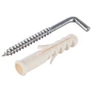 Дюбель ЗУБР с шурупом-крючком 10х50/6х65мм