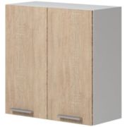 019 Шкаф навесной кухонный 800 (2двери) Дуб молочный