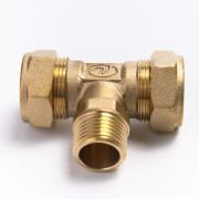 Тройник 15/1/2 наруж./15 для гофр.трубы, Lavita