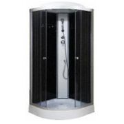 Душевая кабина -ZM-09 100*100 черная, низкий поддон