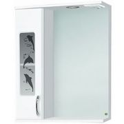 194 Шкаф зеркальный Дельфин 500L белый