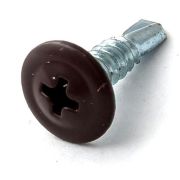 Саморезы ПШМ для лист.мет. 19х4.2 мм RAL-8017 шок.-корич ЗУБР