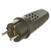 Вилка Универсал с/з 16А каучук прямая 250В IP44 602227